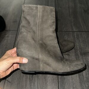 Vince Michela Suede Wedge Booties